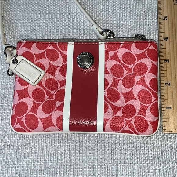 Coach Signature Wristlet Coin Purse - Picture 8 of 8